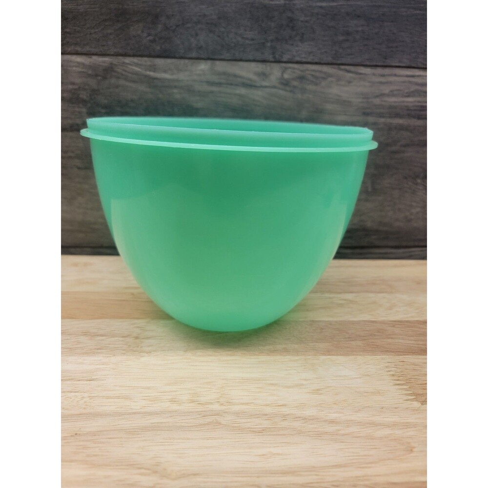 Vintage Deltawear Crisp It Lettuce Keeper Bowl Jadeite Green FS -1001